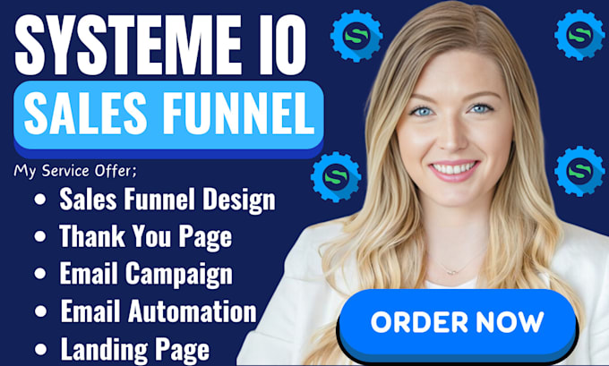 Gig Preview - Do systeme io sales funnel, systeme io sales funnel for systeme io sales funnel