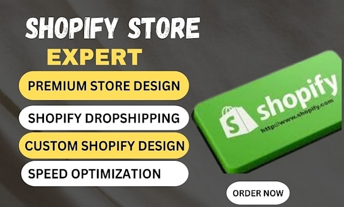 Gig Preview - Build shopify store build shopify store design dropshipping store