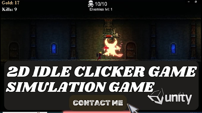 Gig Preview - Create 2d idle clicker game, 2d pacman game, 2d retro game