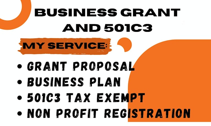 Gig Preview - Do non profit registration reinstate 501c3 tax exempt business grant 501c3 grant