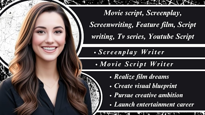 Gig Preview - Write movie script screenplay film script screenwriting as screenplay writer