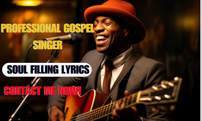 Gig Preview - Be soulful male gospel singer rnb pop backup vocal  jingle worship hymn vocalist