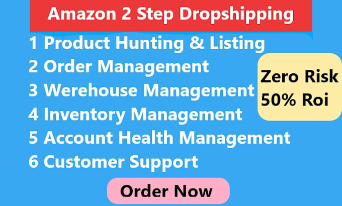 Gig Preview - Do two step amazon dropshipping full store management