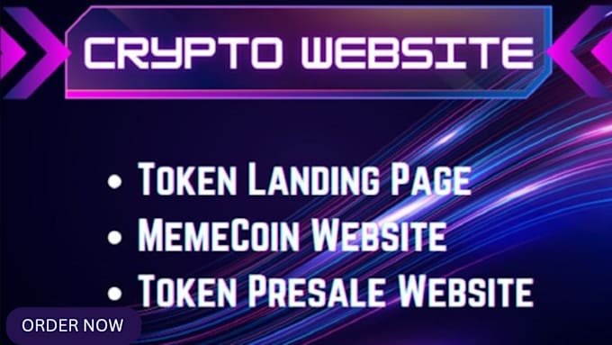 Gig Preview - Create crypto meme coin website, crypto token website ,crypto presale website