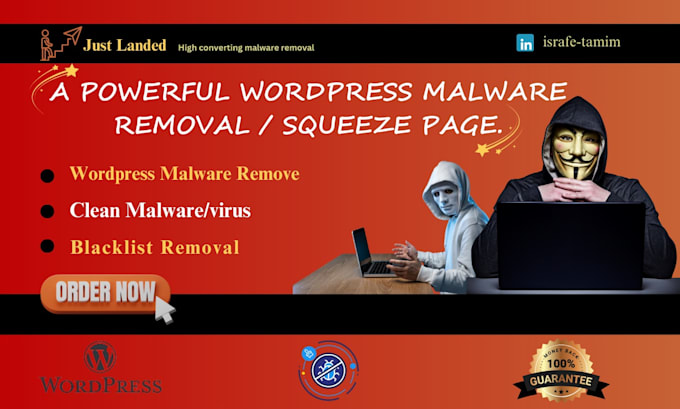 Gig Preview - Do fast malware removal and full security protection for your wordpress site