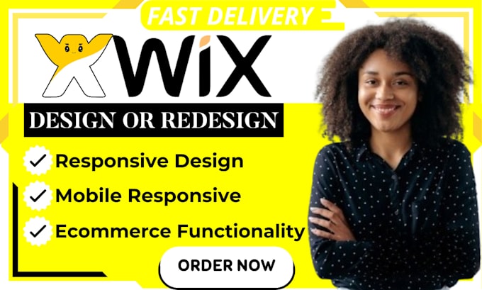 Gig Preview - Do wix website redesign wix website design wix website development wix website