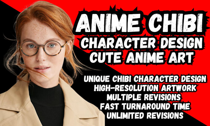 Gig Preview - Draw you a cute anime chibi character, custom chibi drawing, digital chibi art