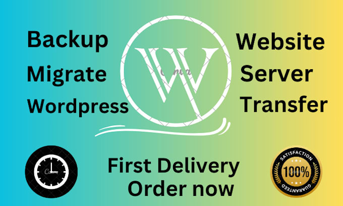 Gig Preview - Backup ,clone, transfer and migrate your wordpress website