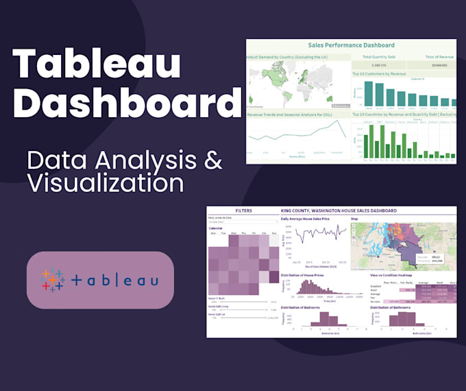 Gig Preview - Analyze your data and create powerful visualizations using tableau