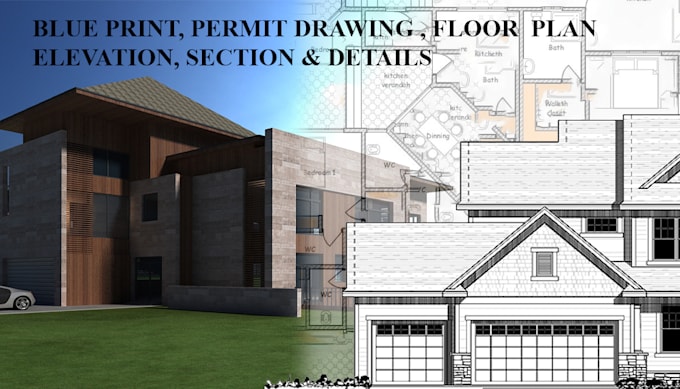 Bestseller - do 2d drawings and realistic exterior  3d rendering model