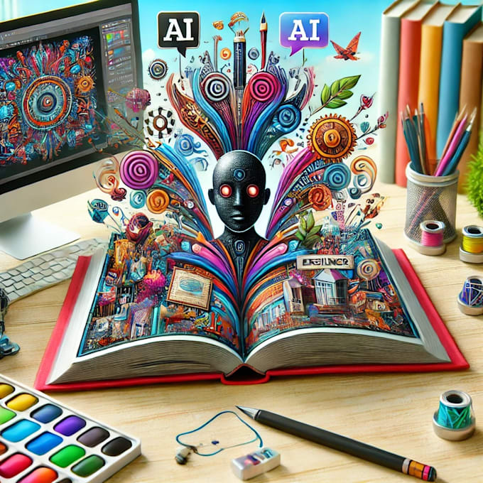 Gig Preview - Create a personalized book with ai graphic art