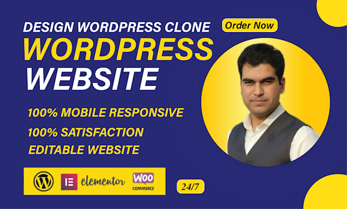 Gig Preview - Design, redesign, or clone full responsive wordpress website