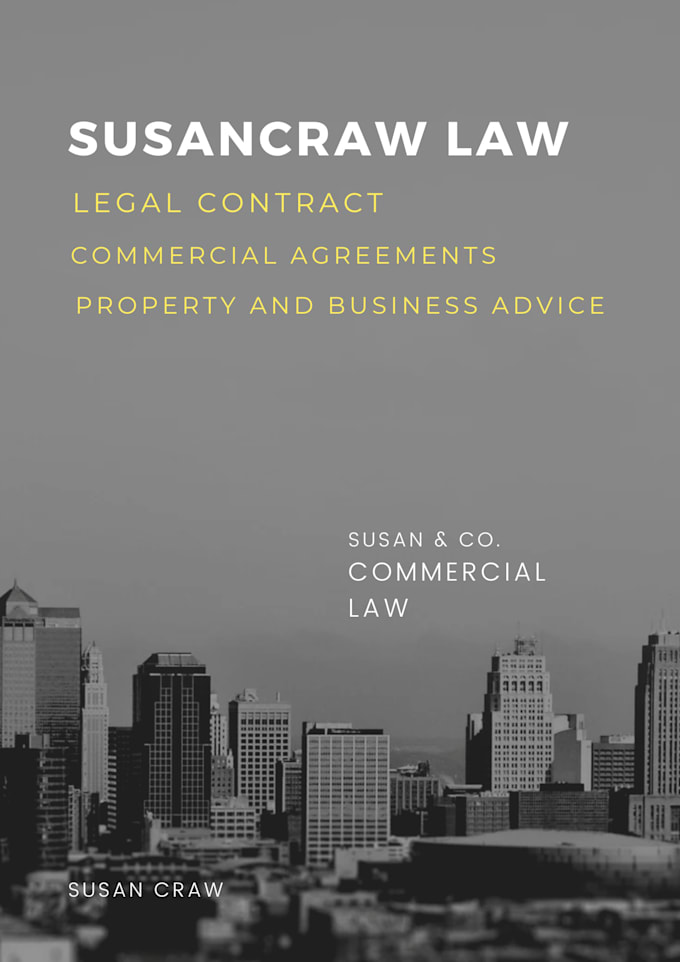 Gig Preview - Draft a legal contract and commercial agreements