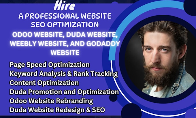 Gig Preview - Do SEO optimization for odoo website, shopify website, godaddy and wix website