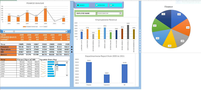 Gig Preview - Do data analysis by excel and data visualisation dashboard