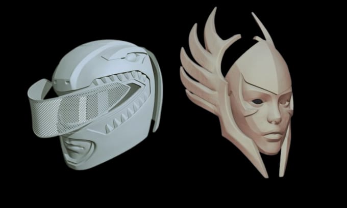 Gig Preview - Model 3d helmet mask cosplay pepakura for printing 3d armor 3d bjd, prop 3d toy