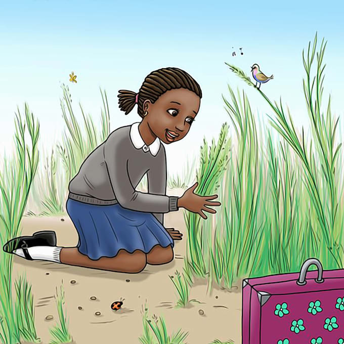 Bestseller - illustrate cute african american children book illustration