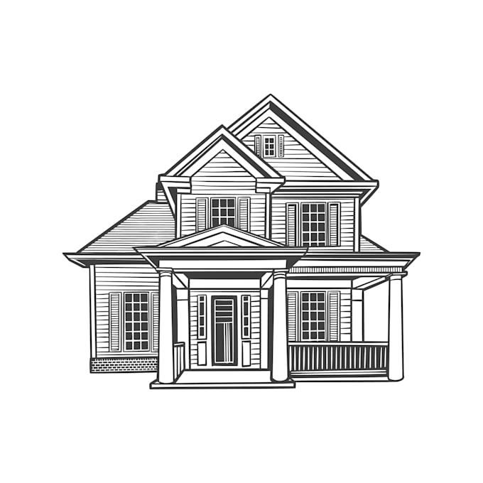 Gig Preview - Do simple line art for your house