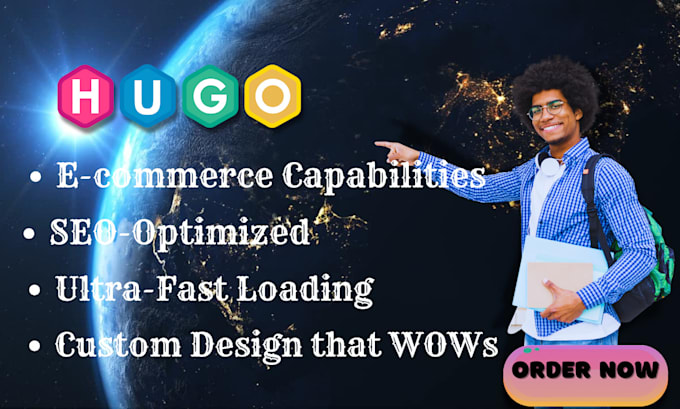 Gig Preview - Build a professional hugo website, hugo custom theme, html template for you