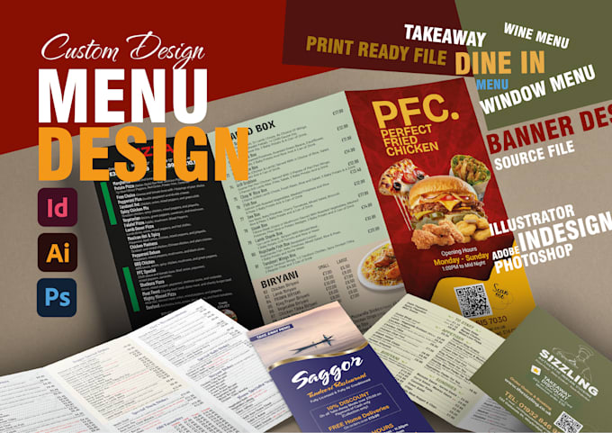 Gig Preview - Design takeaway menu, dine in menu or any kind of menu