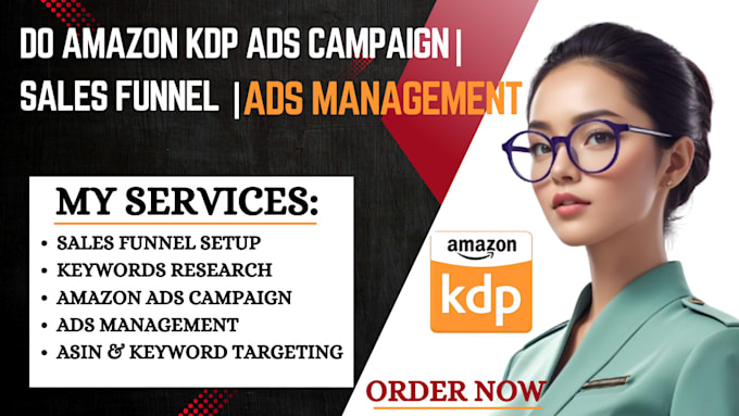 Bestseller - do amazon kdp ads, sales funnel, amazon book marketing by KDP ads campaign