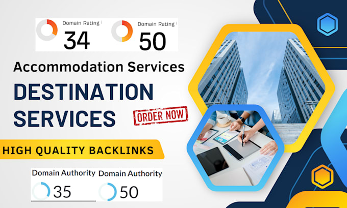 Gig Preview - Create high quality backlinks guest post for accommodation destination services