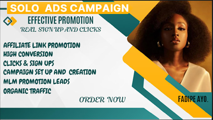 Gig Preview - Do effective USA and UK solo ads campaign affiliate link promotion and MLM leads