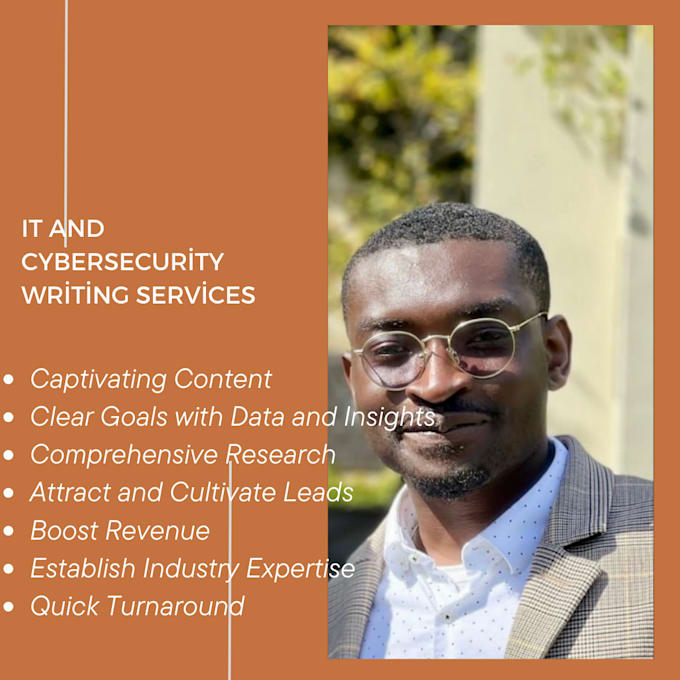 Gig Preview - Provide IT and cybersecurity writing services