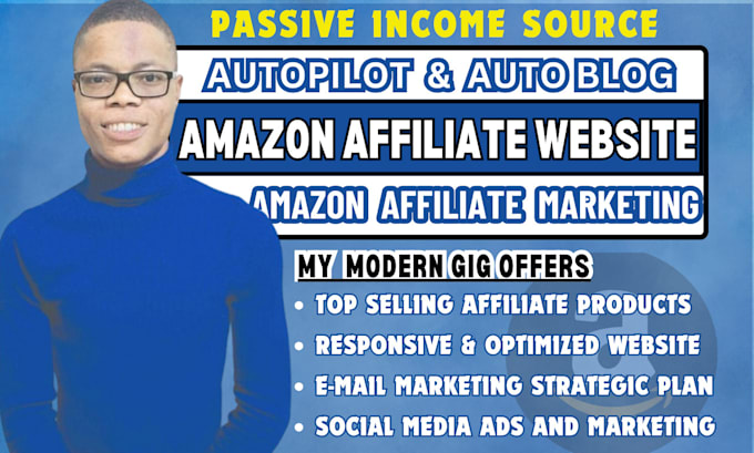 Gig Preview - Create amazon affiliate website, autopilot amazon affiliate website,amazon store