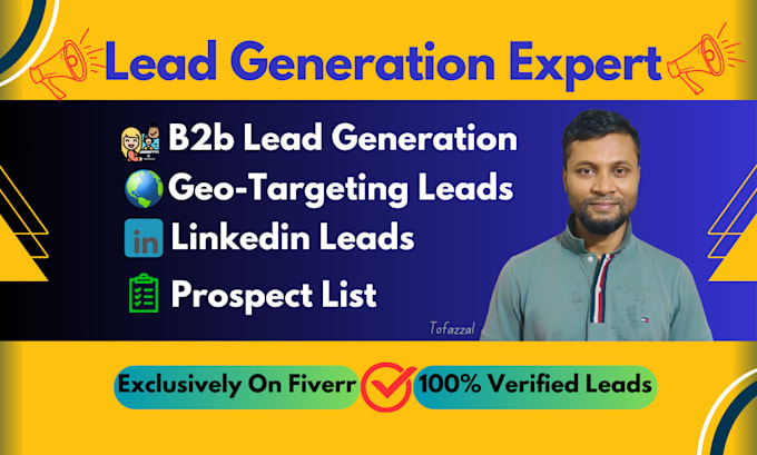 Gig Preview - Provide targeted b2b lead generation, email list building for any industry