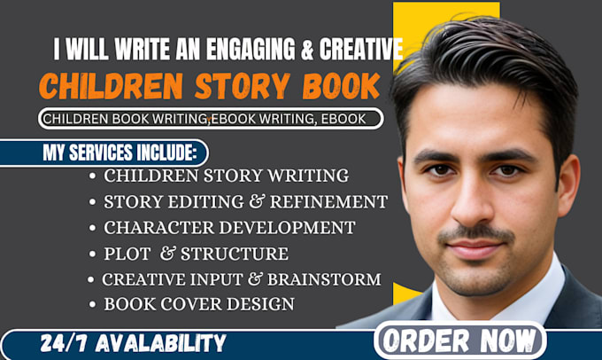 Gig Preview - Write or edit a fun,imaginative,and captivating, children book,story book writer