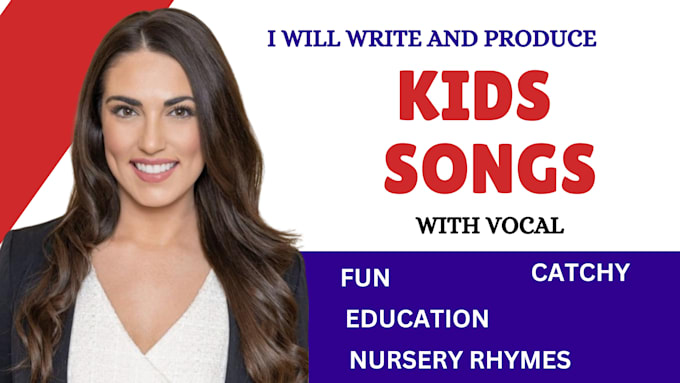 Gig Preview - Write and produce fun childrens music, nursery rhymes, children song with vocal