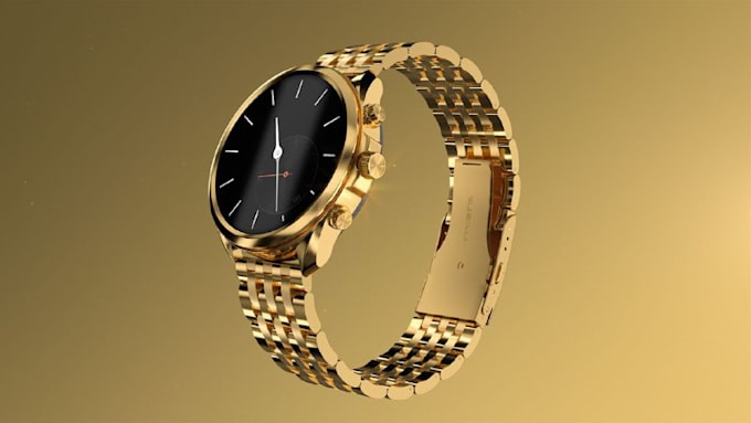 Gig Preview - Create 3d watch animation video ads 3d watch design watch model watch rendering