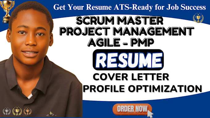 Gig Preview - Write scrum master, project manager, pmp resume writing