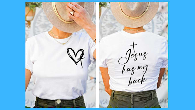 Gig Preview - Design christian typography bible verses  for tee shirts totes and hoodies