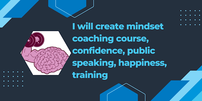 Gig Preview - Create mindset coaching course, confidence, public speaking, happiness, training