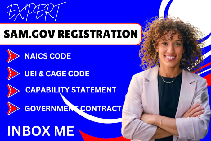 Gig Preview - Samgov, get uei, cage code, naics code, government contracts