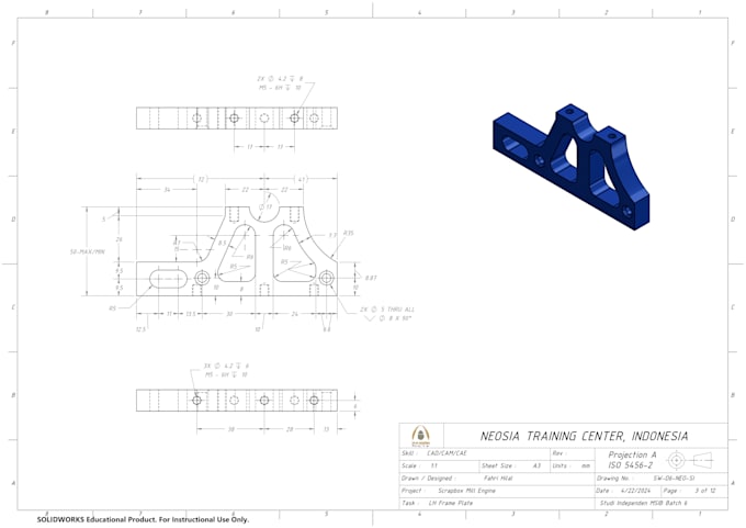 Bestseller - design 2d and 3d mechanical products using solidworks, inventor, or autocad