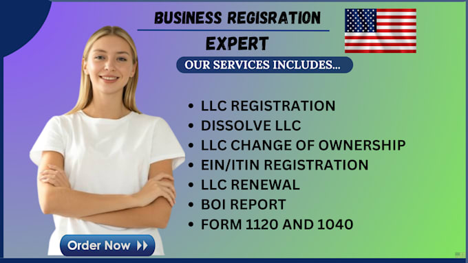 Gig Preview - Do usa llc registration for non resident wyoming llc  dissolve or reinstate llc