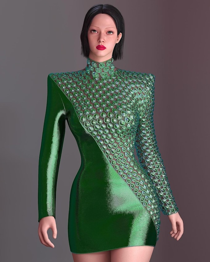 Gig Preview - 3d fashion clothing design clo 3d garment second life marvelous designer