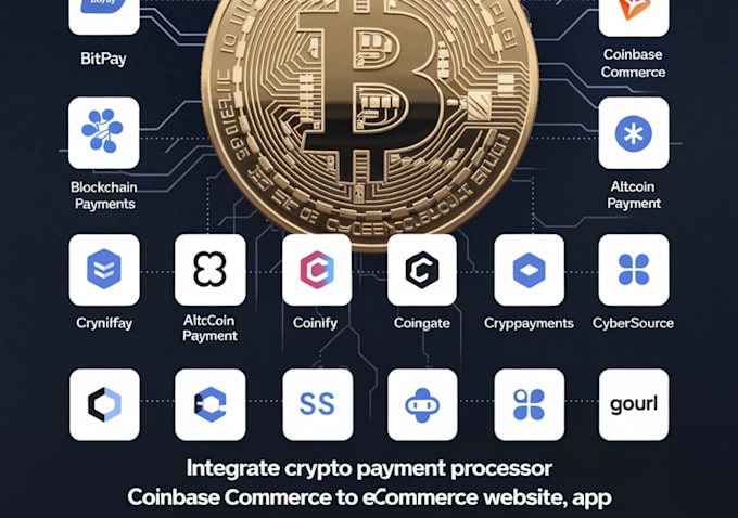 Gig Preview - Integrate crypto payment processor coinbase commerce to ecommerce website, app