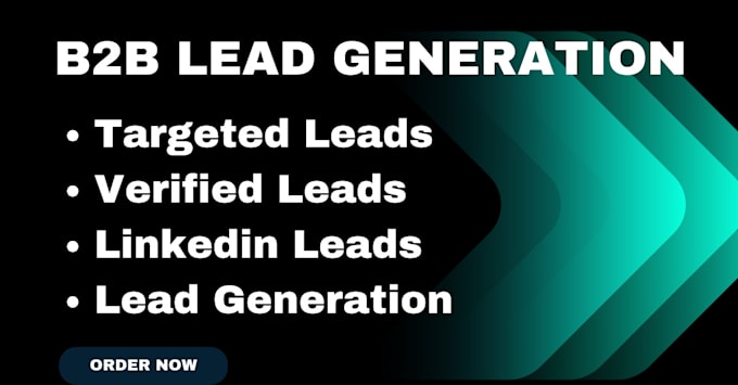 Gig Preview - B2b lead generation, linkedin lead generation and build a prospect email