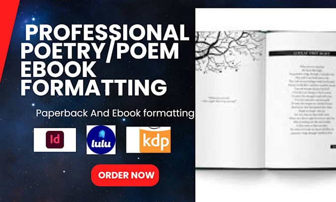 Bestseller - format design your poetry, poem book, non fiction, story book, novel manuscript