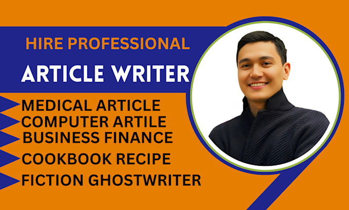 Bestseller - be your business and financial medical cookbook recipe article ghostwriter