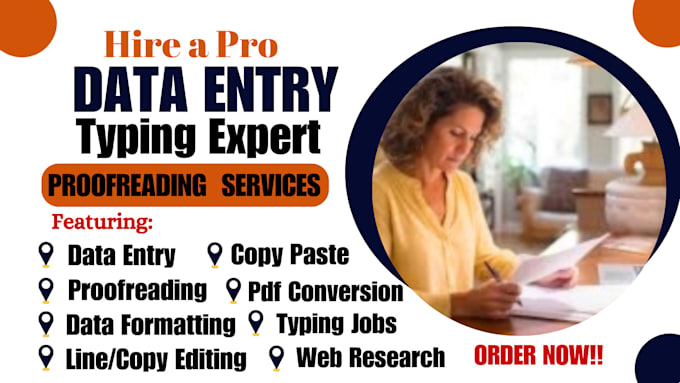 Gig Preview - Expertly retype fast type scanned documents copy paste pdf to word typing job