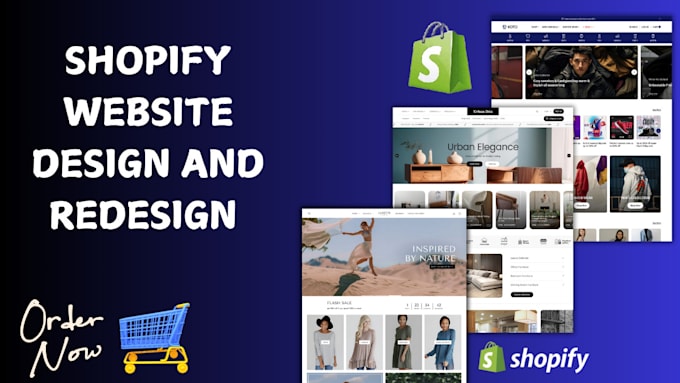 Gig Preview - Redesign shopify website design shopify website redesign shopify store design