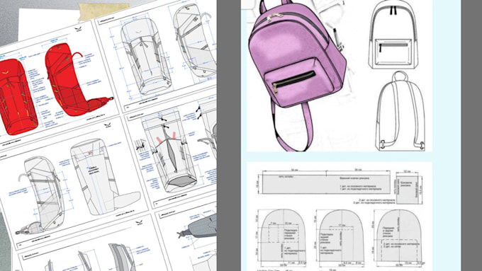 Gig Preview - Design fashion tech pack, bag tech pack, technical flat for fashion clothing