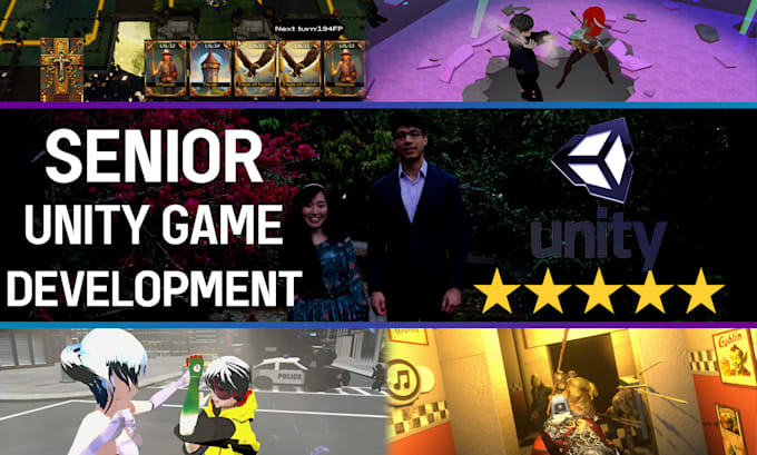 Gig Preview - Get a mobile game on unity with a senior quality, single, multiplayer, crossplat