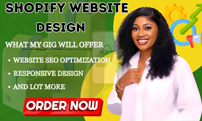 Gig Preview - Design shopify website design shopify development shopify redesign