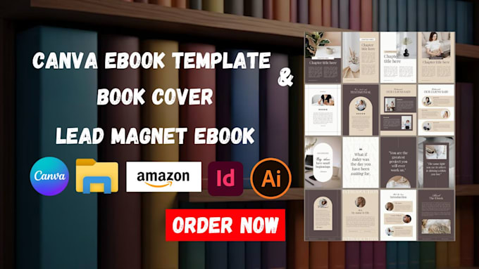 Gig Preview - Design canva ebook template ebook formatting book cover pdf lead magnet on canva